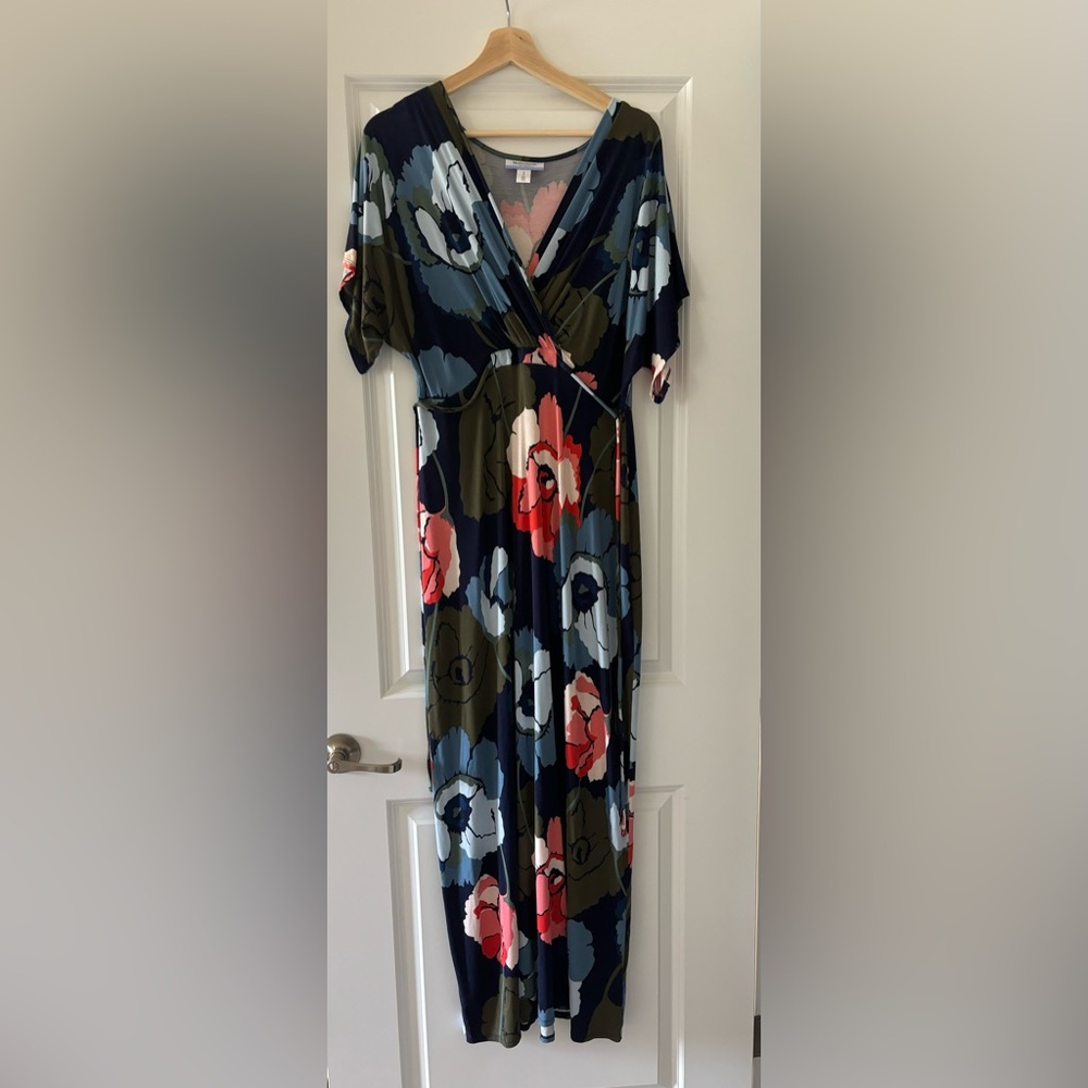 EUC Motherhood Maternity NURSING Maxi Dress